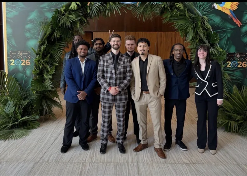 The Solvara Solutions team in business attire at the R&R recognition event